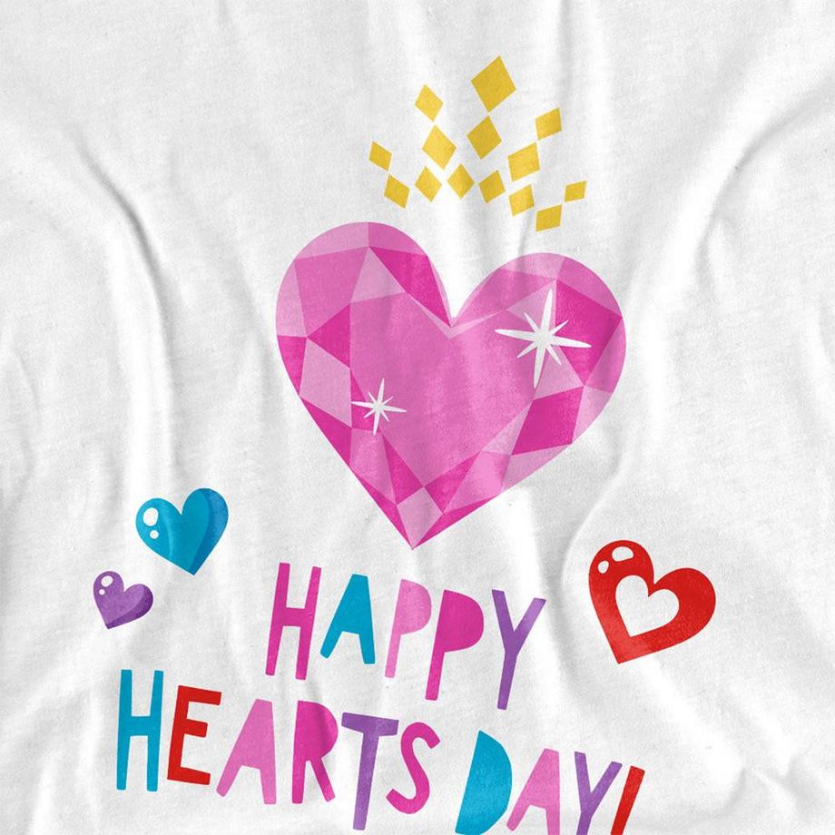 Disney PRINCESS T-Shirt Happy Hearts Day San Valentino  