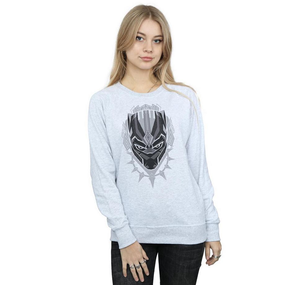 MARVEL Black Panther Mask Graphic Print Sweatshirt  
