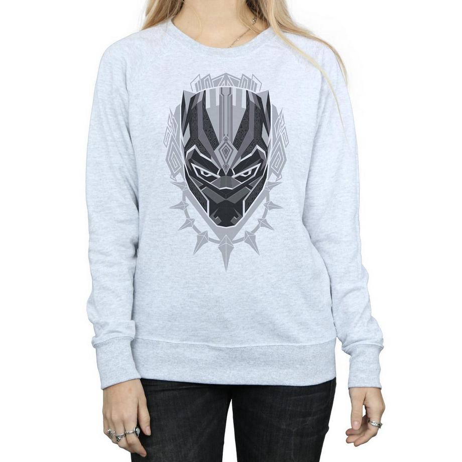 MARVEL Black Panther Mask Graphic Print Sweatshirt  