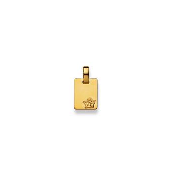 Pendentif ange en or jaune 750, 17x9mm