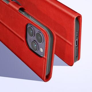 Avizar  Étui iPhone 14 Pro Portefeuille Rouge 