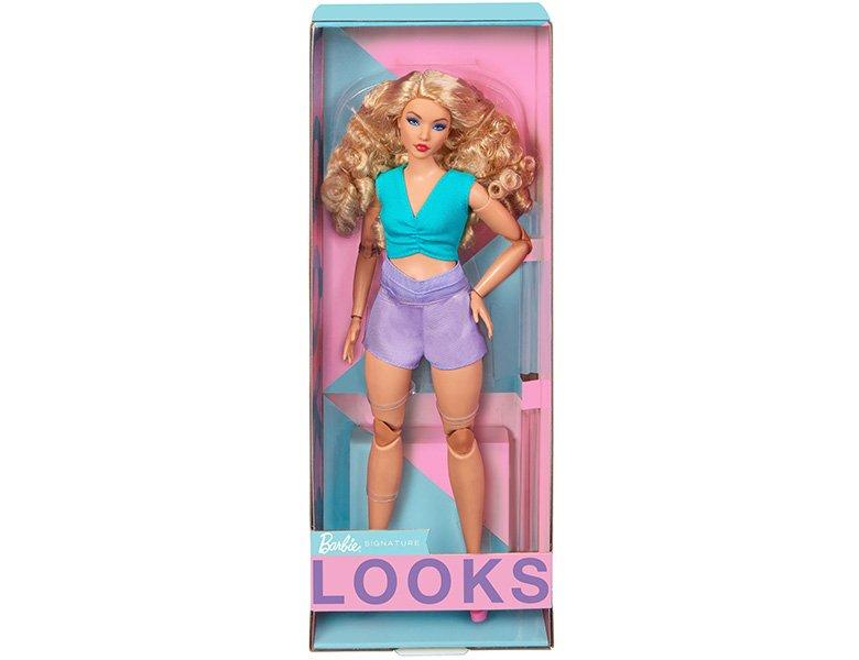 Barbie  Signature Looks Blonde Purple Skirt 