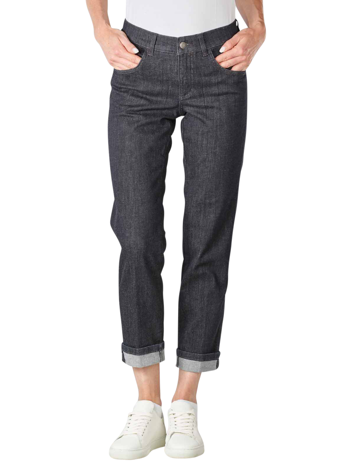 ANGELS Darleen Straight Fit Sportiv Denim Jeans  