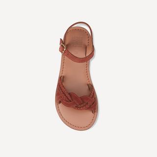 La Redoute Collections  Geflochtene Sandalen aus Veloursleder 