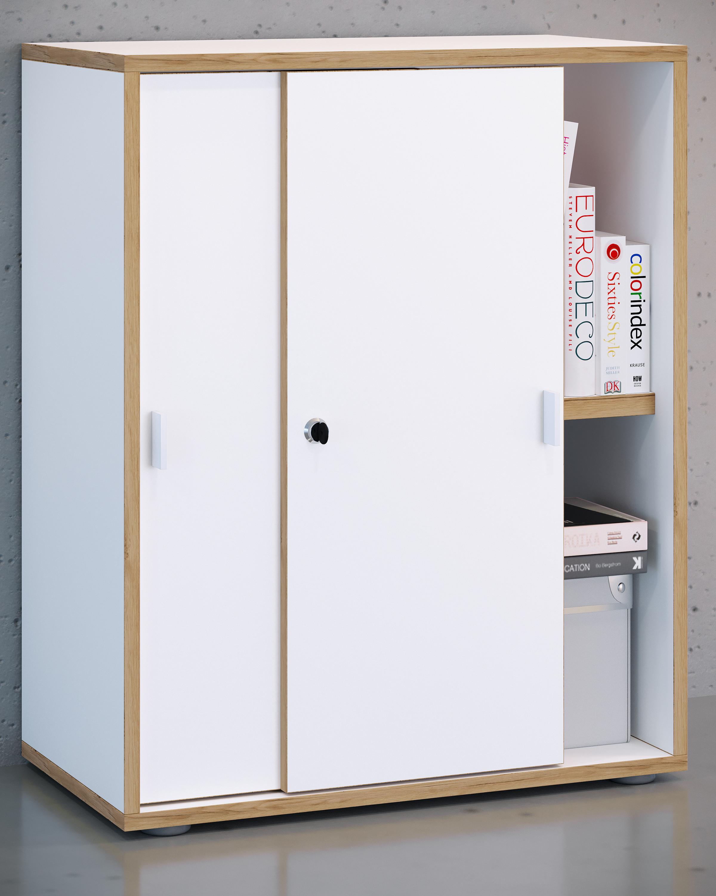 VCM Armoire de bureau Salia 2 portes coulissantes L60  