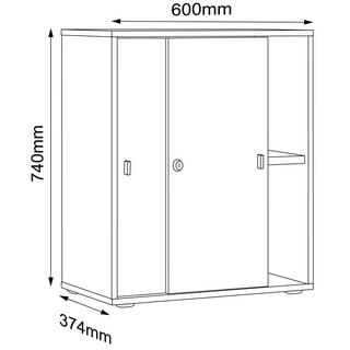 VCM Armoire de bureau Salia 2 portes coulissantes L60  