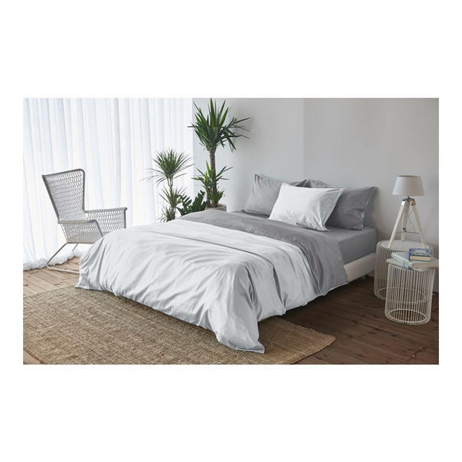 Living Home Uni Satin Doubleface Bettwäsche Set  