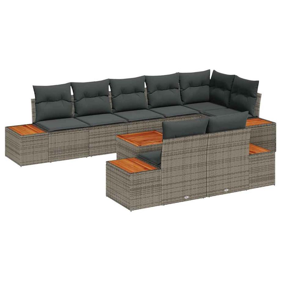 Canapé d’extérieur poly rattan