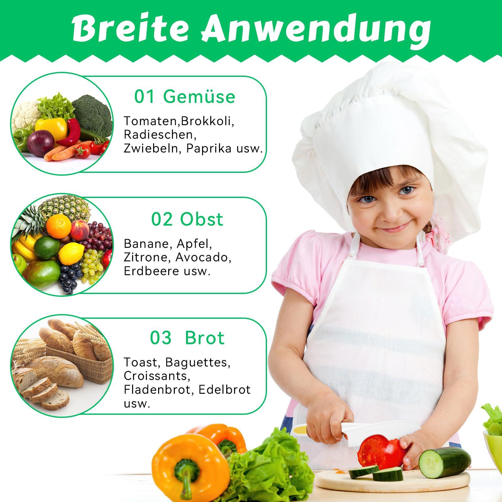 Activity-board  Kindermesser, 3-teilig, mit Wellenschliff Kindersicherheitskochmesser 