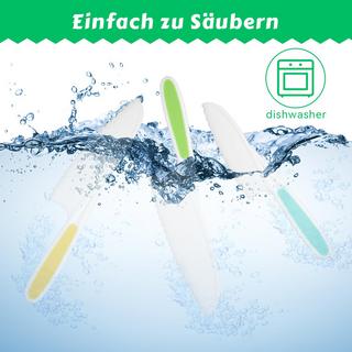 Activity-board  Couteau pour enfants, 3 pièces, couteau dentelé Couteau de chef de sécurité pour enfants 