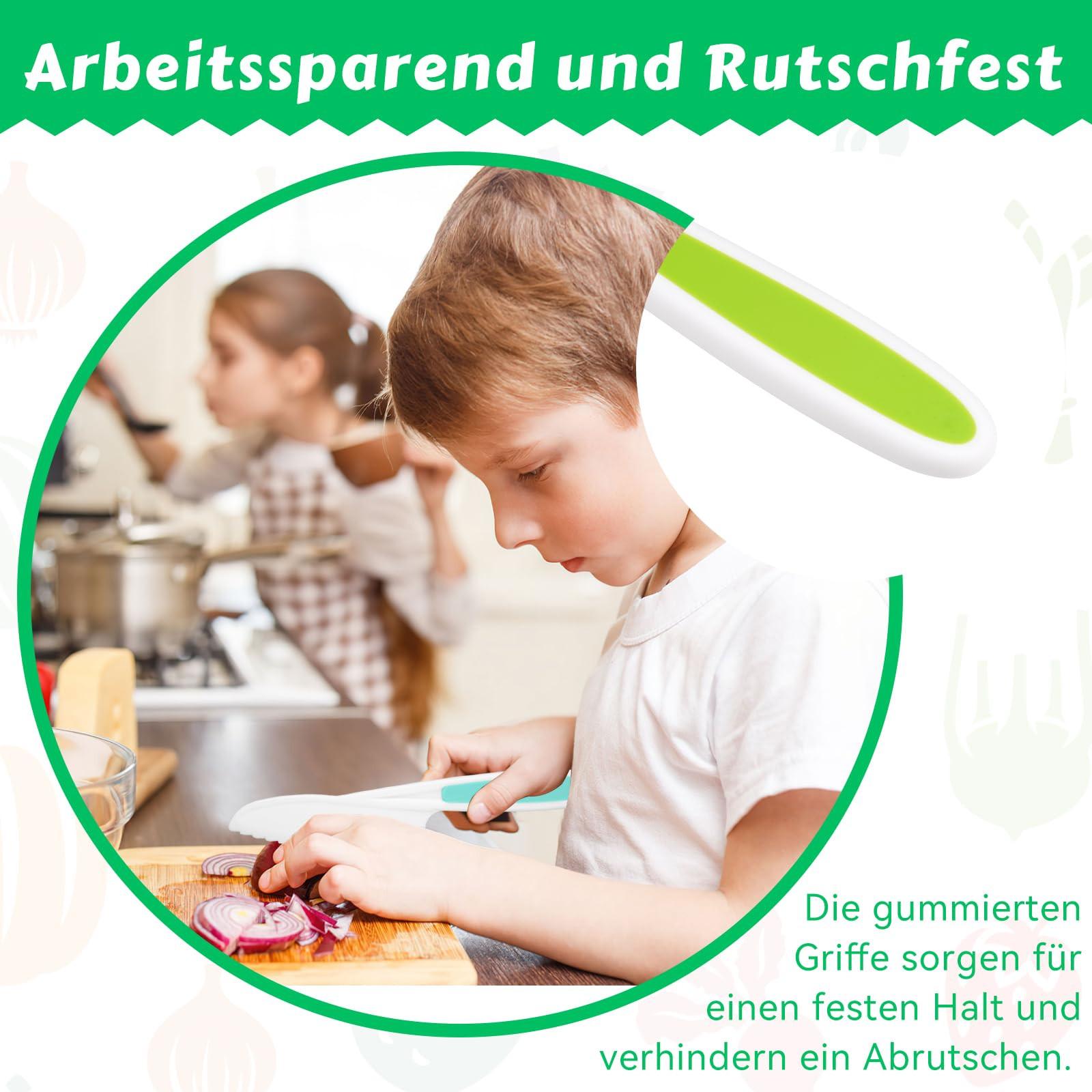 Activity-board  Kindermesser, 3-teilig, mit Wellenschliff Kindersicherheitskochmesser 