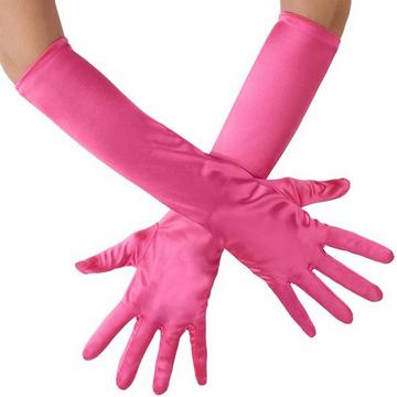 Lange Satin-Handschuhe