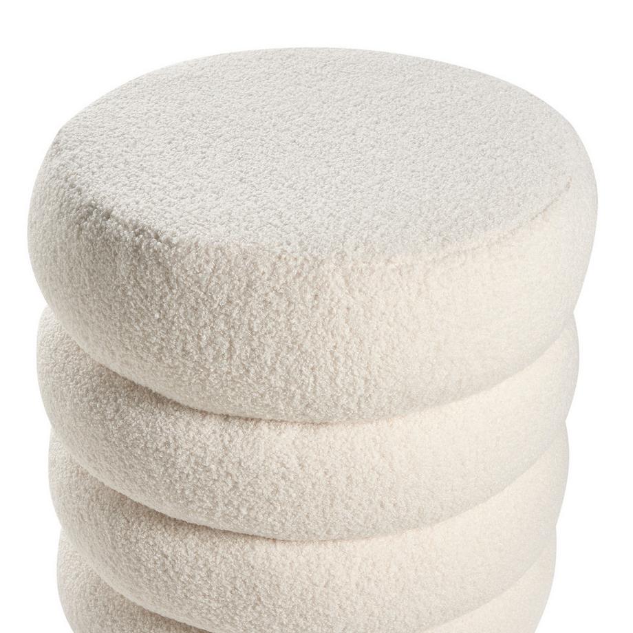 Beliani Pouf en Bouclé Minimalista SUMPTER  