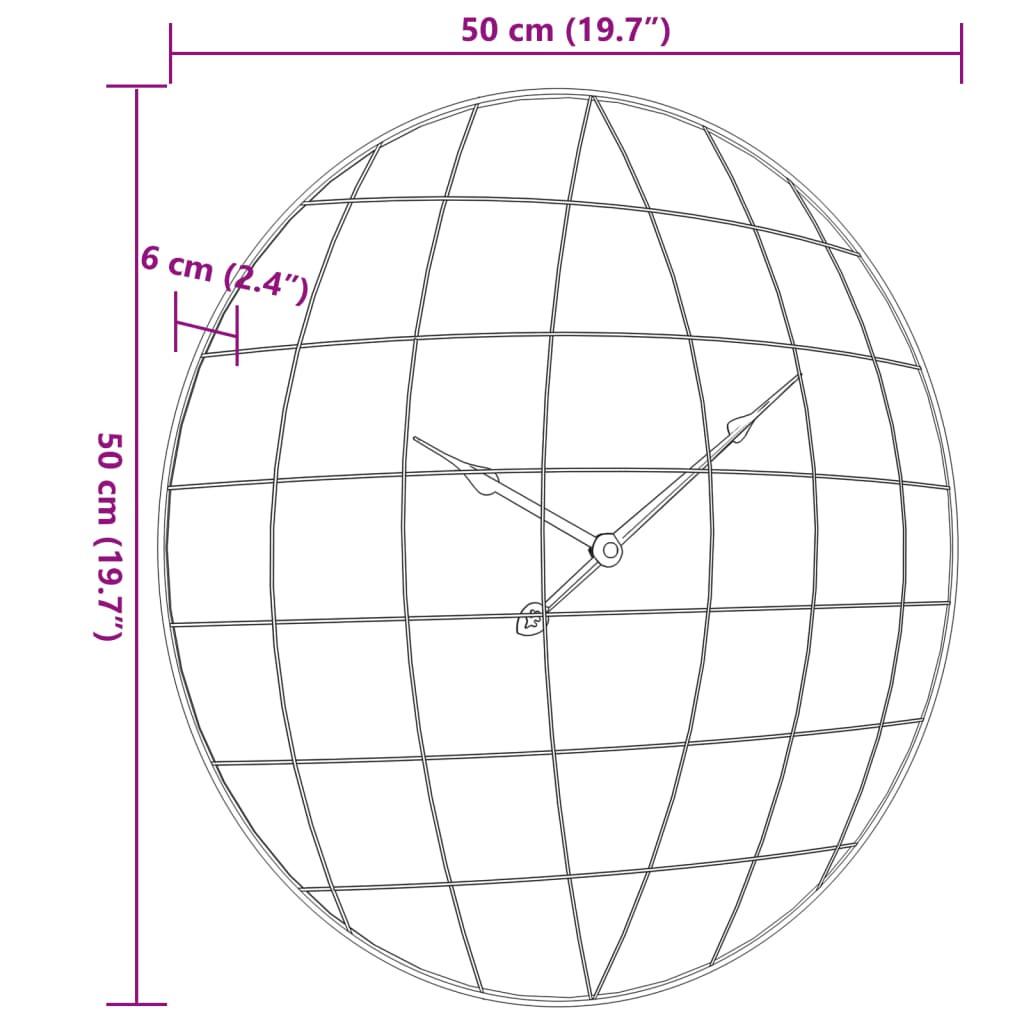 VidaXL Wanduhr holzwerkstoff  