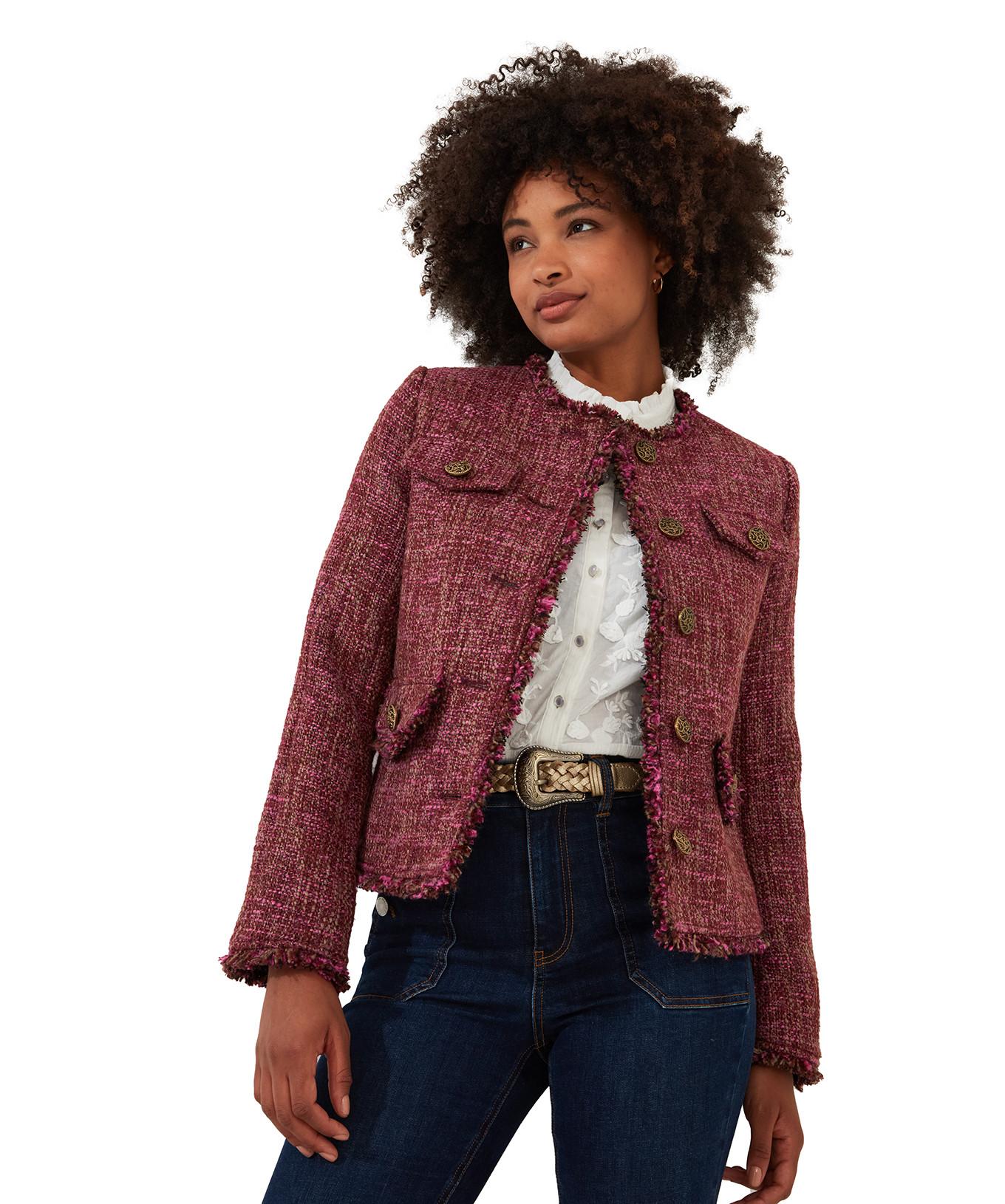 Joe Browns  Veste Tweed Bordure Effilochée 