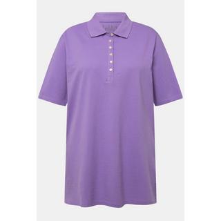 Ulla Popken  Poloshirt, Piqué, Polokragen, Samt-Knopfleiste, Halbarm 