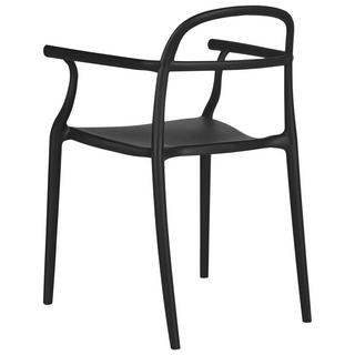 Beliani Lot de 2 chaises de jardin en Polypropylène Minimaliste VIDOR  