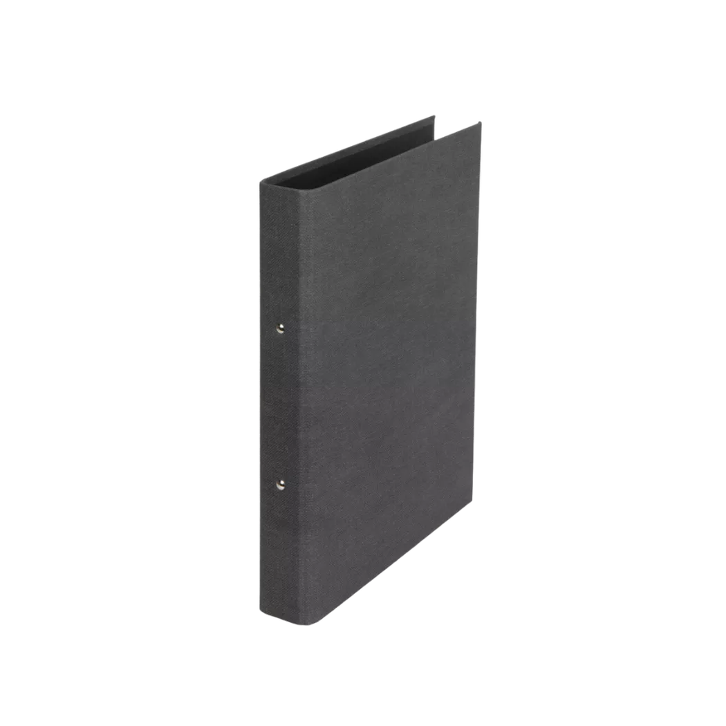 Bigso Box of Sweden – RINGO Ordner Schwarz Canvas, One Size,
