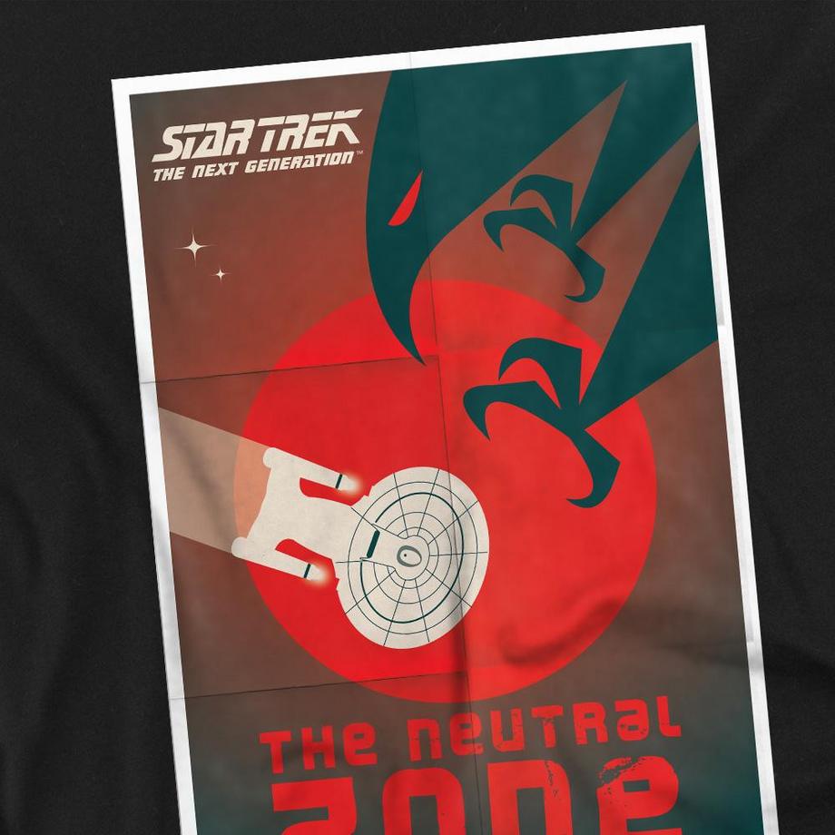 Star Trek Star Trek The Next Generation Stagione 1 Episodio 26 The Neutral Zone T-Shirt Maniche Lunghe  