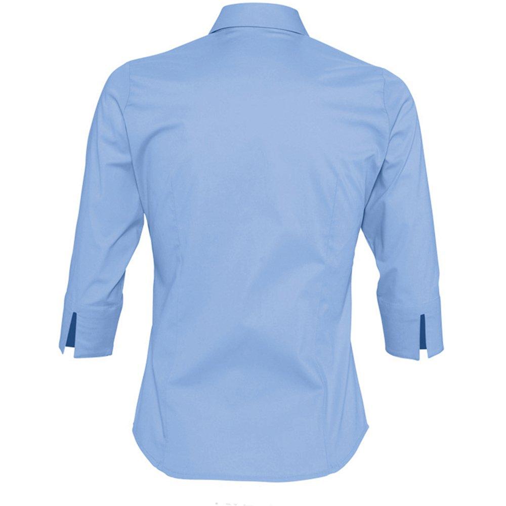 SOLS  Effect Bluse Arbeitsbluse, 34Ärmel 