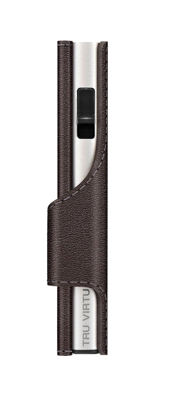 Tru Virtu Click & Slide Classic Nappa Portemonnaie Braun Silber  