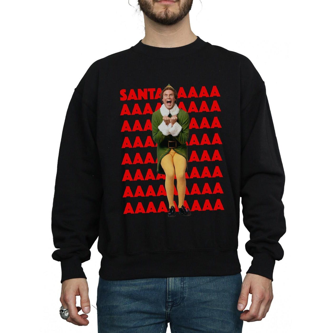 Elf  Buddy Santa Scream Sweatshirt 