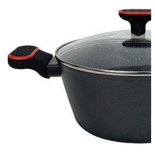 Cheffinger Casseroles, poêles et casseroles - 10 pièces - rouge  