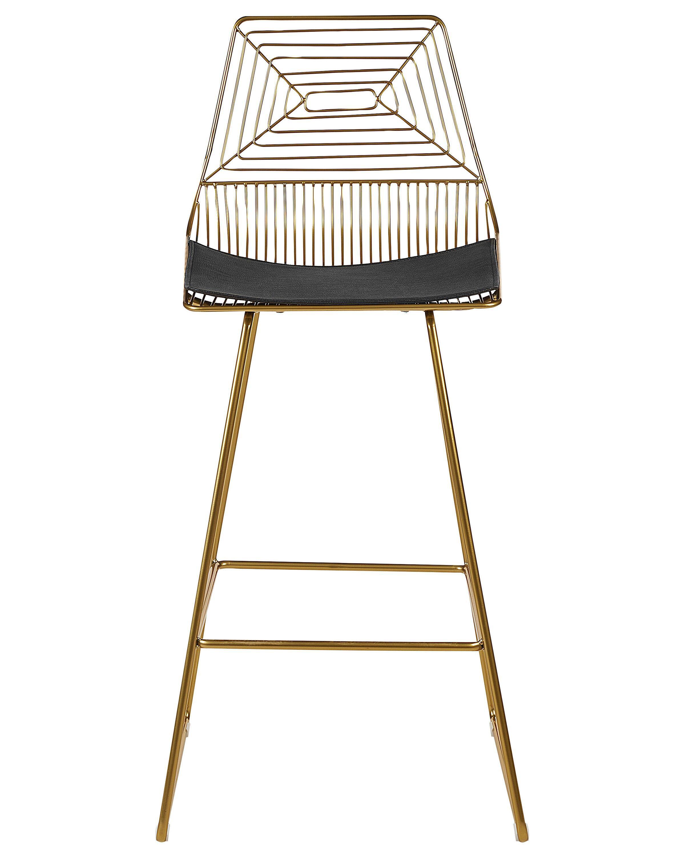 Beliani Set di 2 sedie alte en Acciaio Industriale BISBEE  