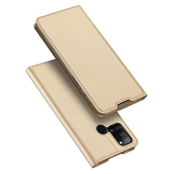 DuxDucis  Étui Samsung Galaxy A21s Fonction Stand Or 