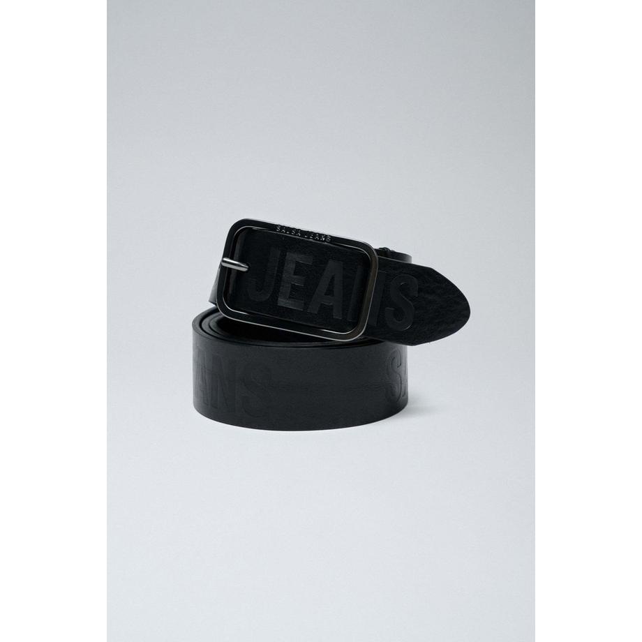 Salsa Jeans Cintura in Pelle Goffrata  