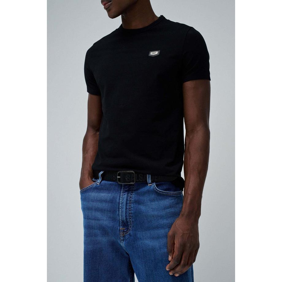 Salsa Jeans Cintura in Pelle Goffrata  