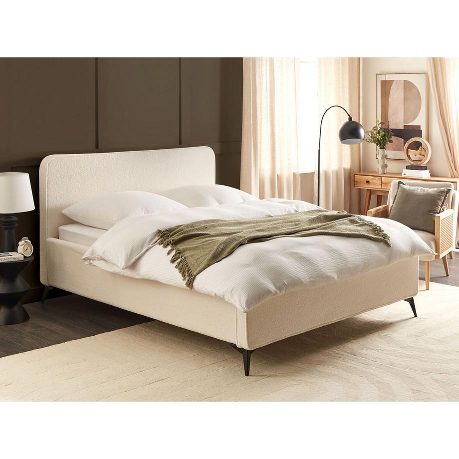 Beliani Letto en Bouclé  VALOGNES  