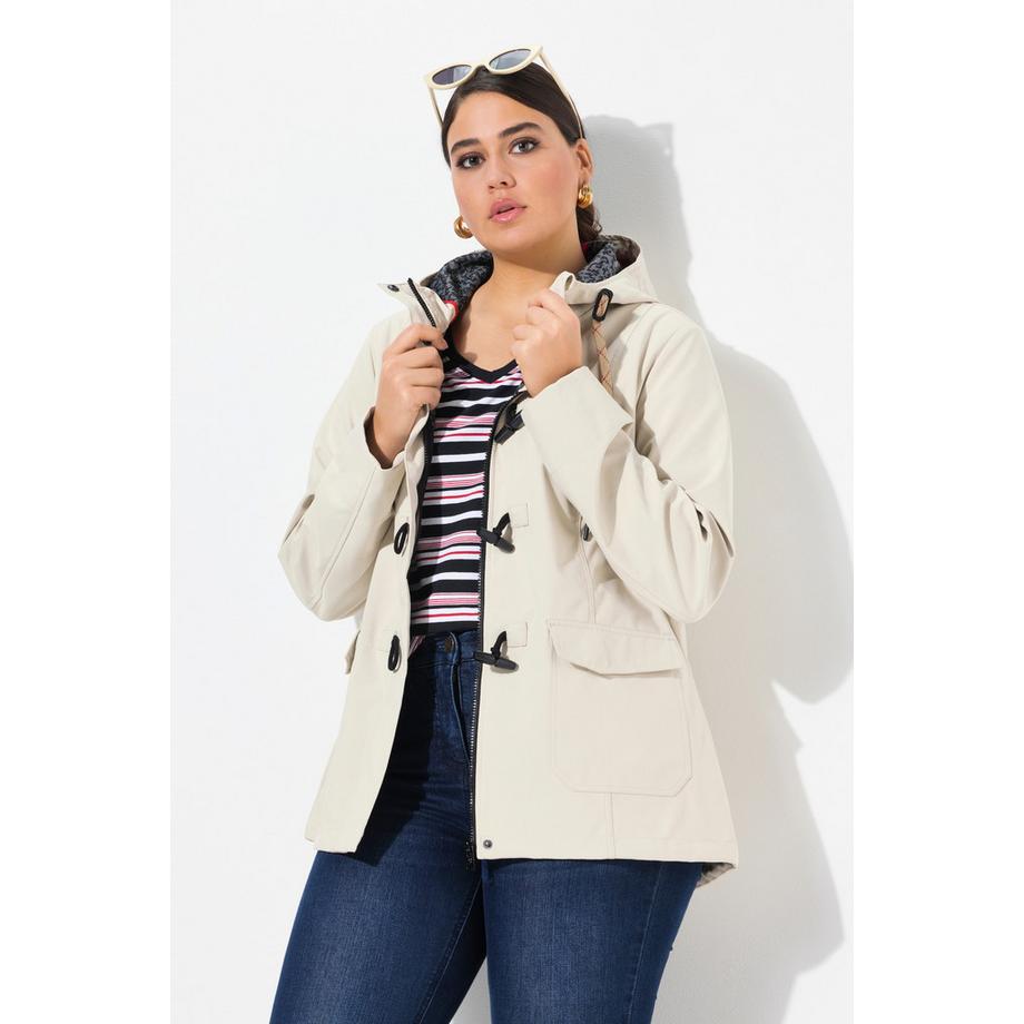 Ulla Popken HYPRAR Veste Softshell Déperlante Boutons Brandebourg  