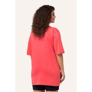 Ulla Popken  T-shirt dalle linee morbide con scollo a V e mezze maniche 