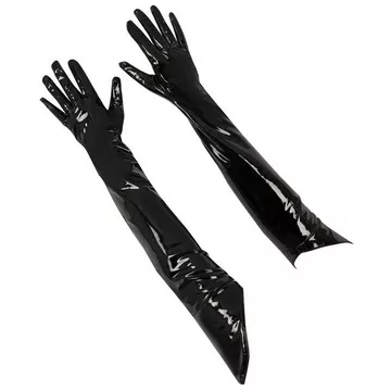 Lackhandschuhe besonders lang