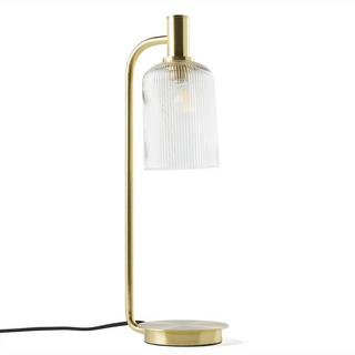 La Redoute Intérieurs Lampe à poser laiton et verre strié  