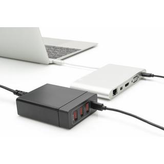 Digitus  Caricabatterie USB universale 4 porte, USB Type-C™ 