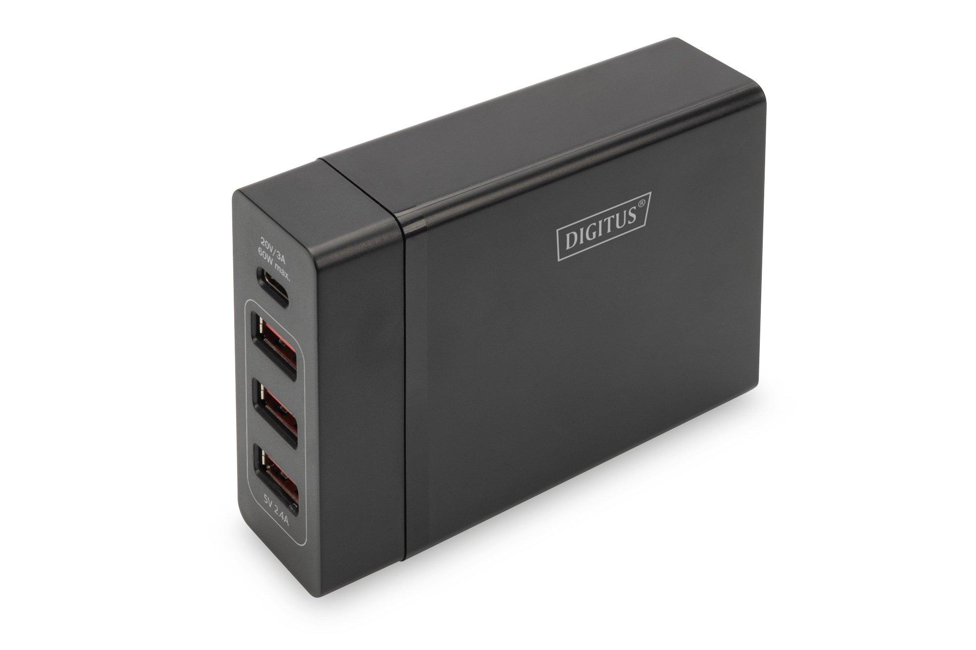 Digitus  Chargeur USB universel, 4 ports, USB Type-C™ 