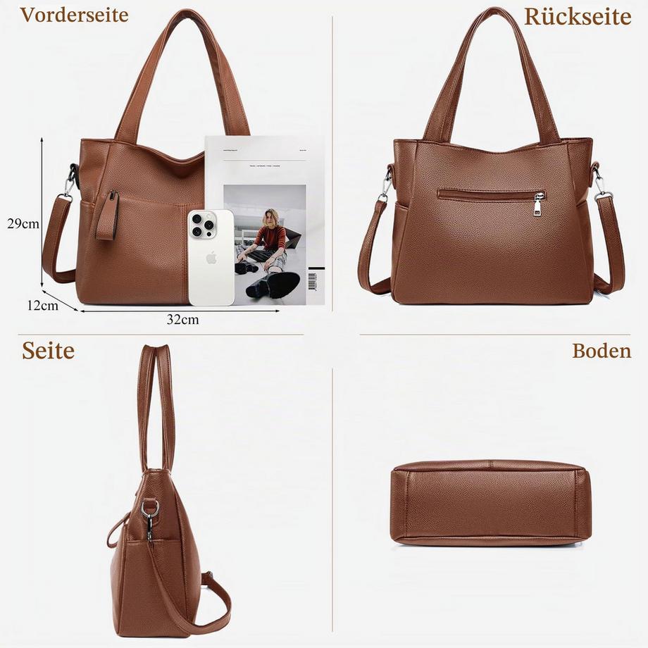 Only-bags.store Borsa a Mano con Tracolla Regolabile  