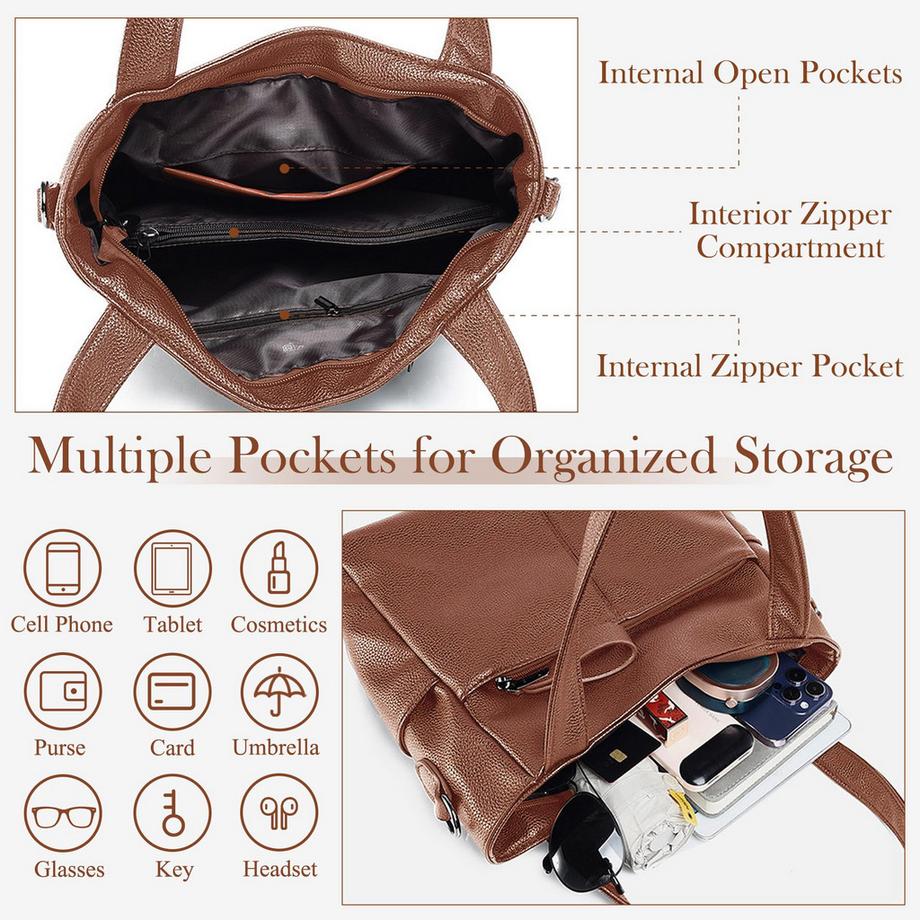 Only-bags.store Borsa a Mano con Tracolla Regolabile  