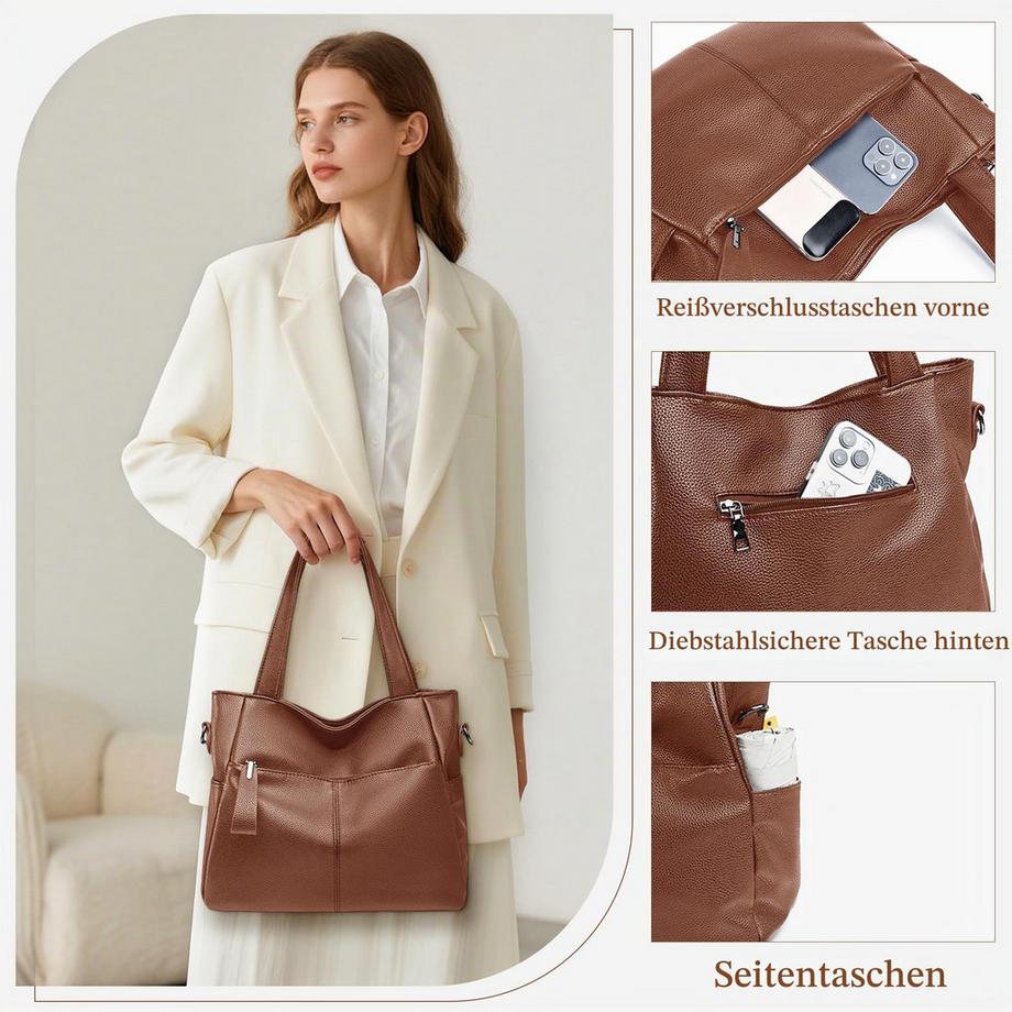Only-bags.store Borsa a Mano con Tracolla Regolabile  