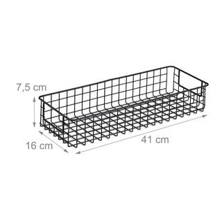 Northio set di 3 cestini in filo metallico per la parete  