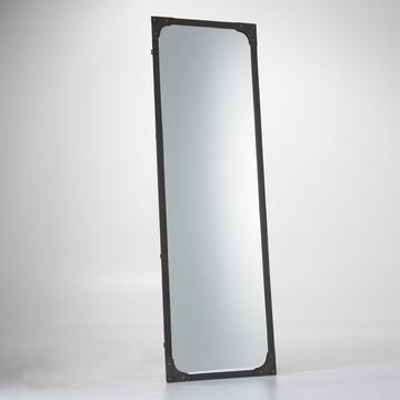 Miroir rect. métal fer industriel H140 cm