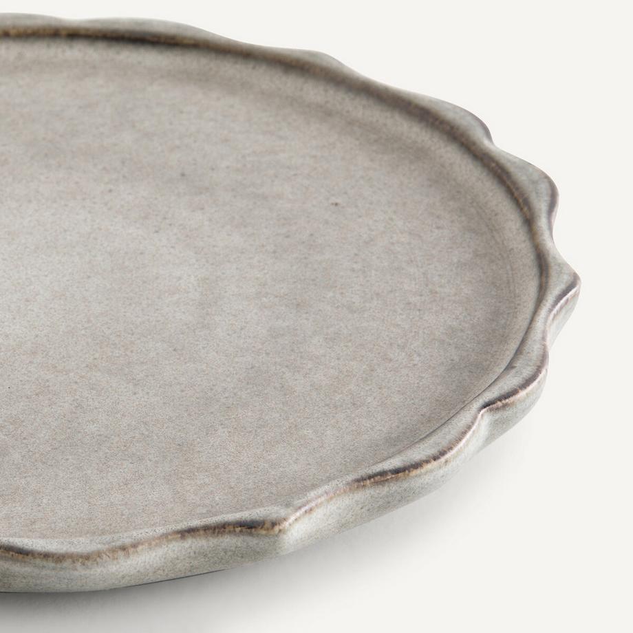 AM.PM Lot 4 assiettes à dessert en grès émaillé  