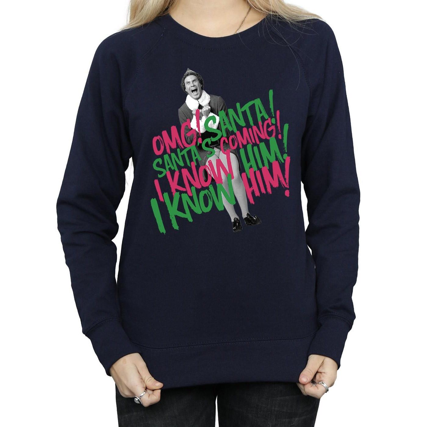 Elf Santa's Coming Sweatshirt Imprimé  