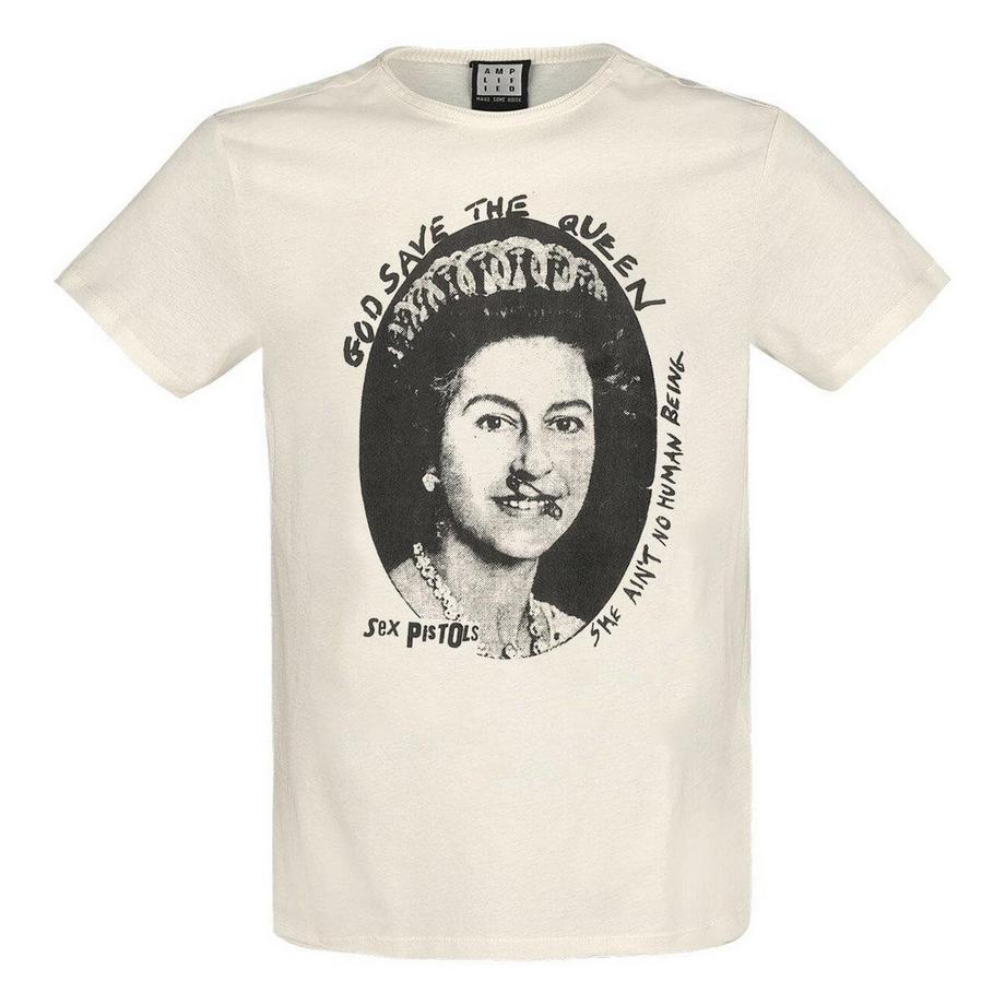 Amplified God Save The Queen Grafikdruck T-Shirt  