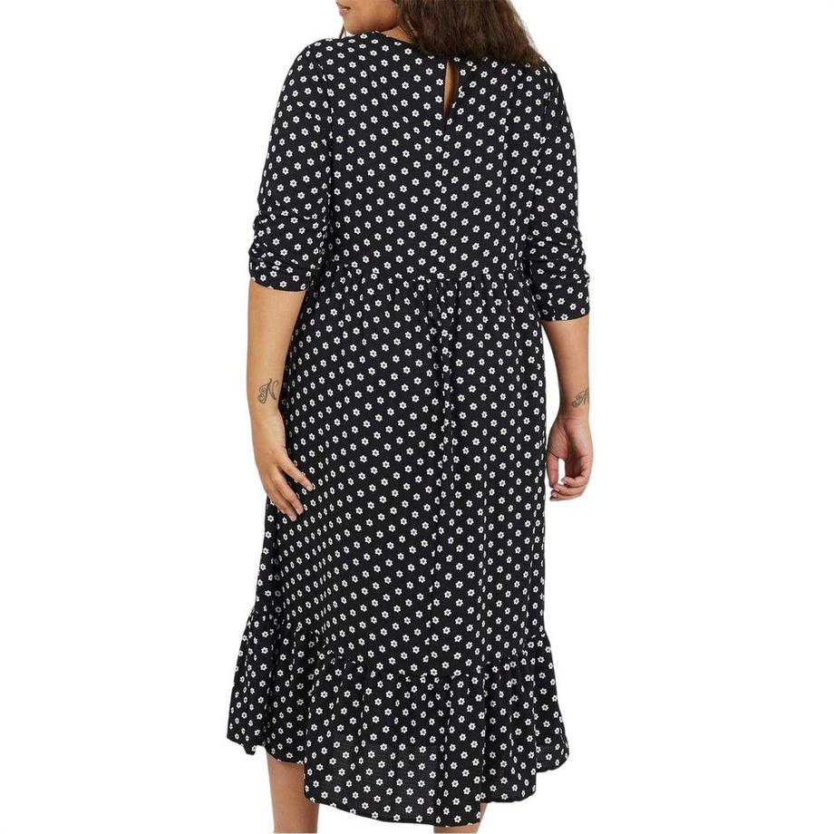 Brave Soul Robe Milongue Manches ¾ Motiftyle À Pois  