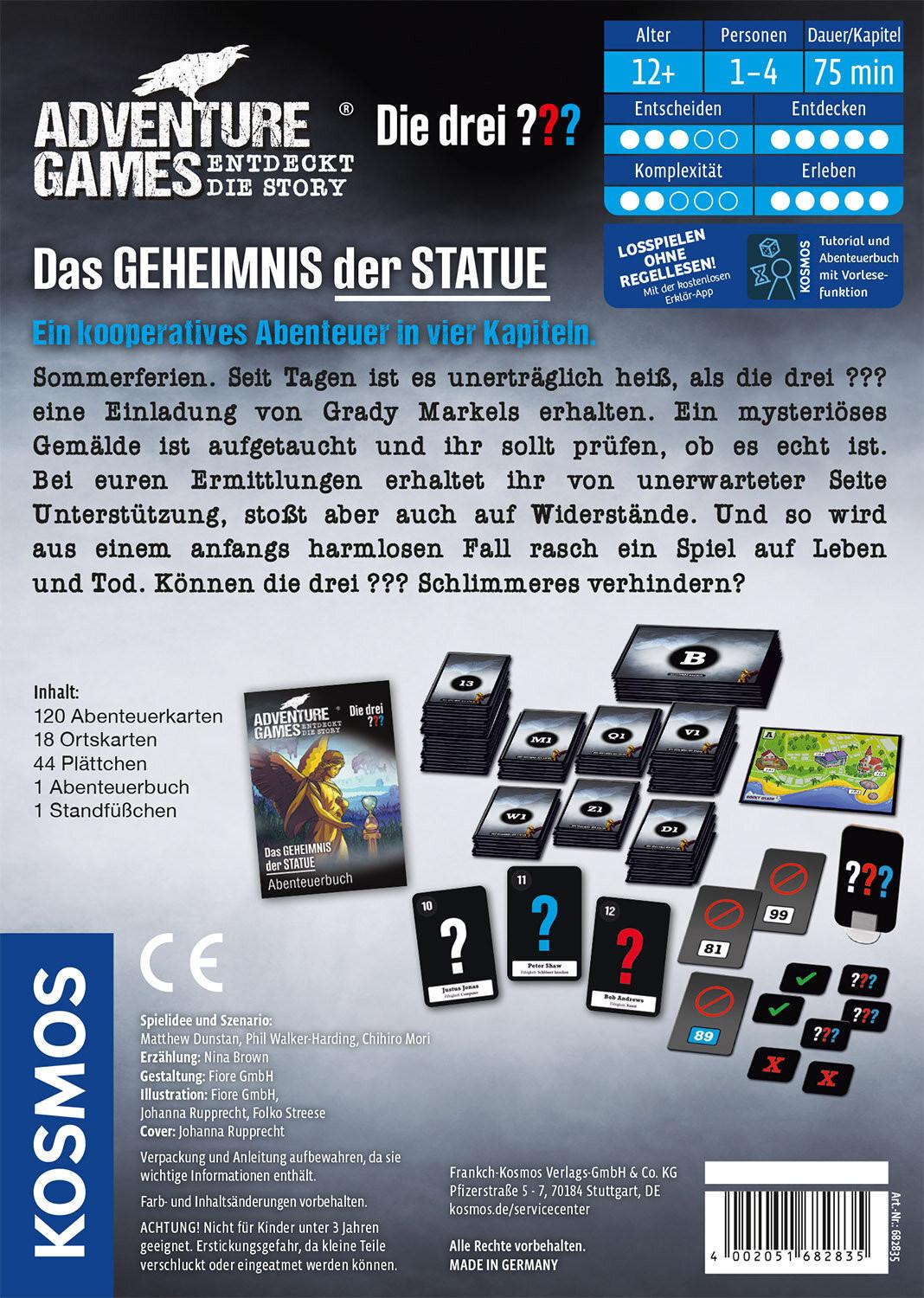 Kosmos  Die drei ??? Adventure Games - Das Geheimnis der Statue 