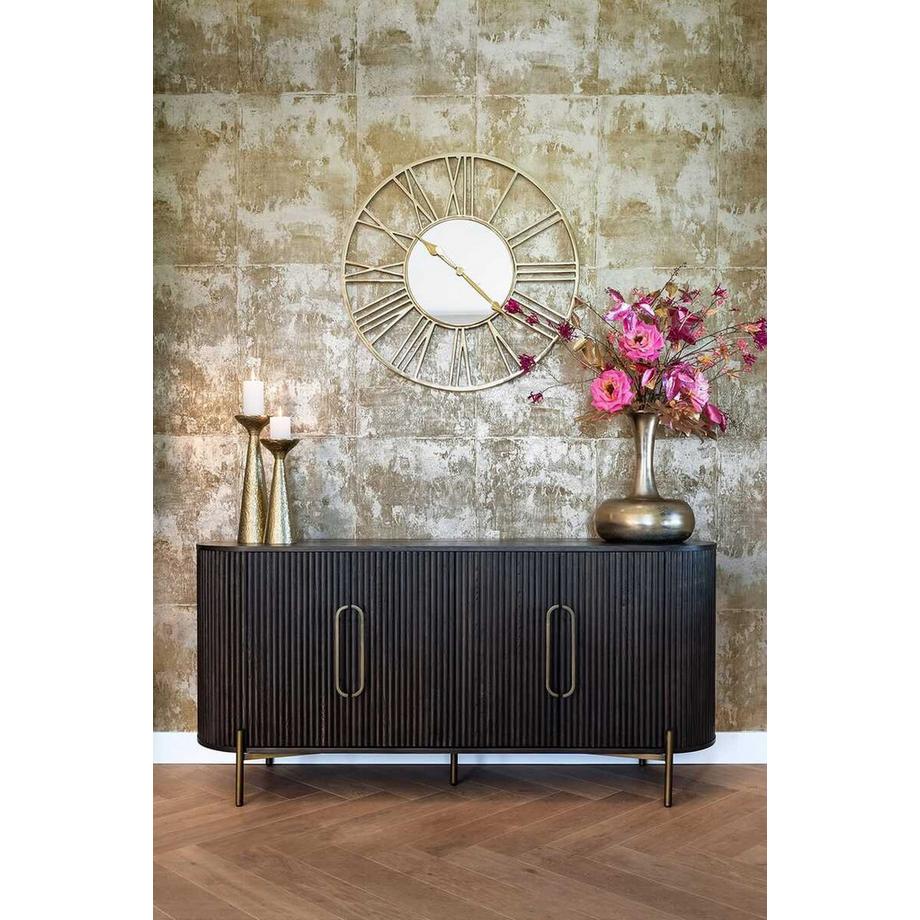 mutoni Sideboard Luxor brun brossé or 180  