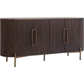 Sideboard Luxor brun brossé or 180